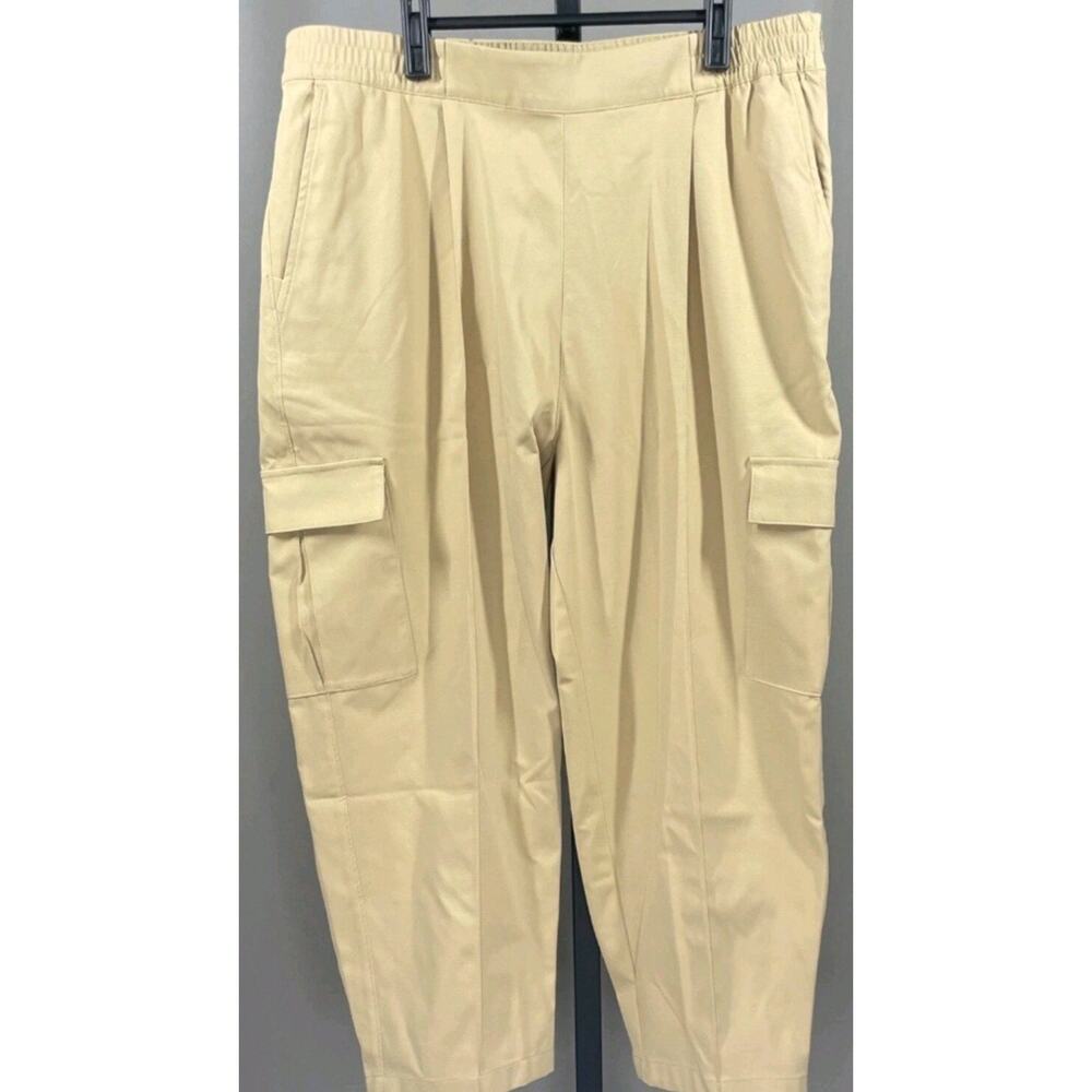 The North Face Standard Cargo Pants Womens Size XL Khaki Stone Pleated .
